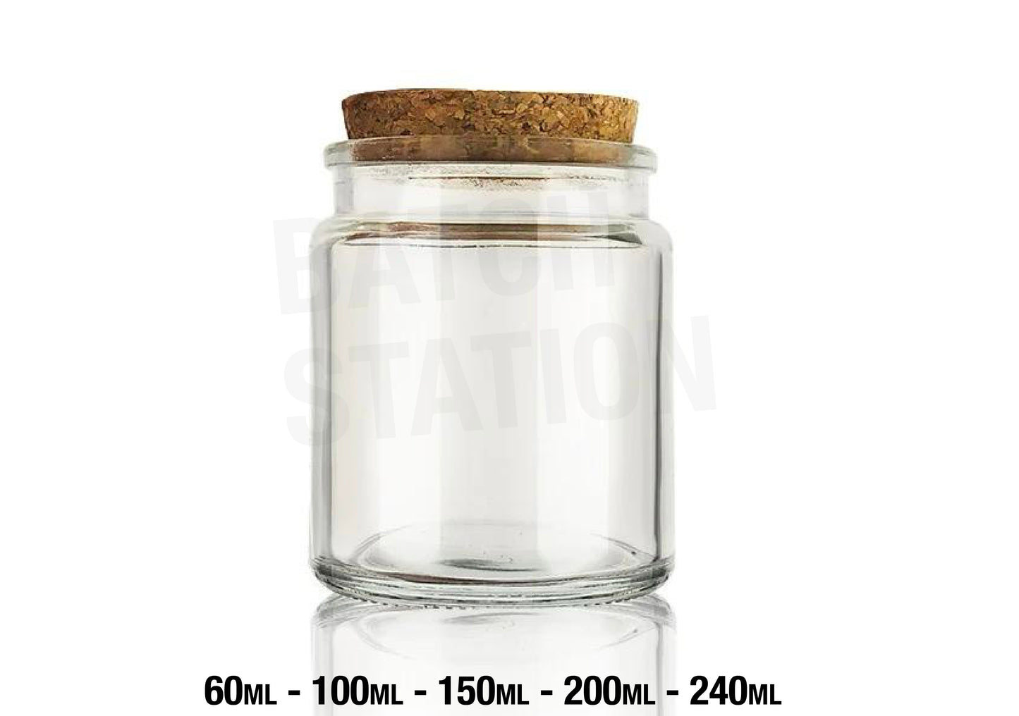 Transparent Jar with cork