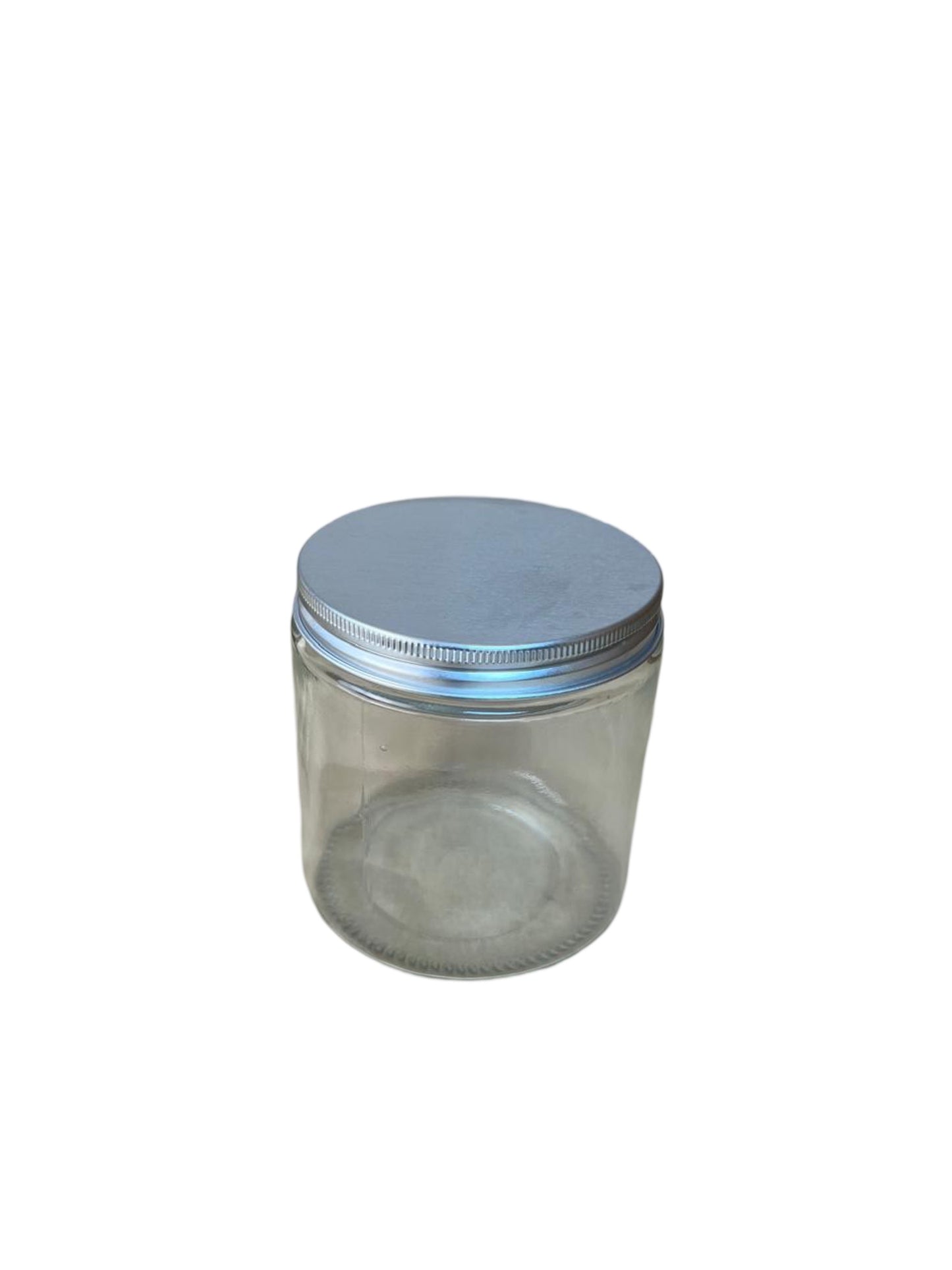 Clear jar with metal lid 500ml