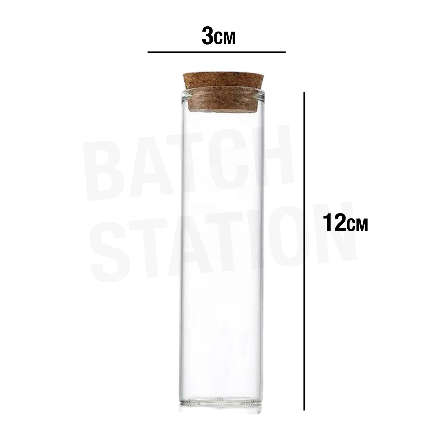 Drift transparent Jar 3*12 cm