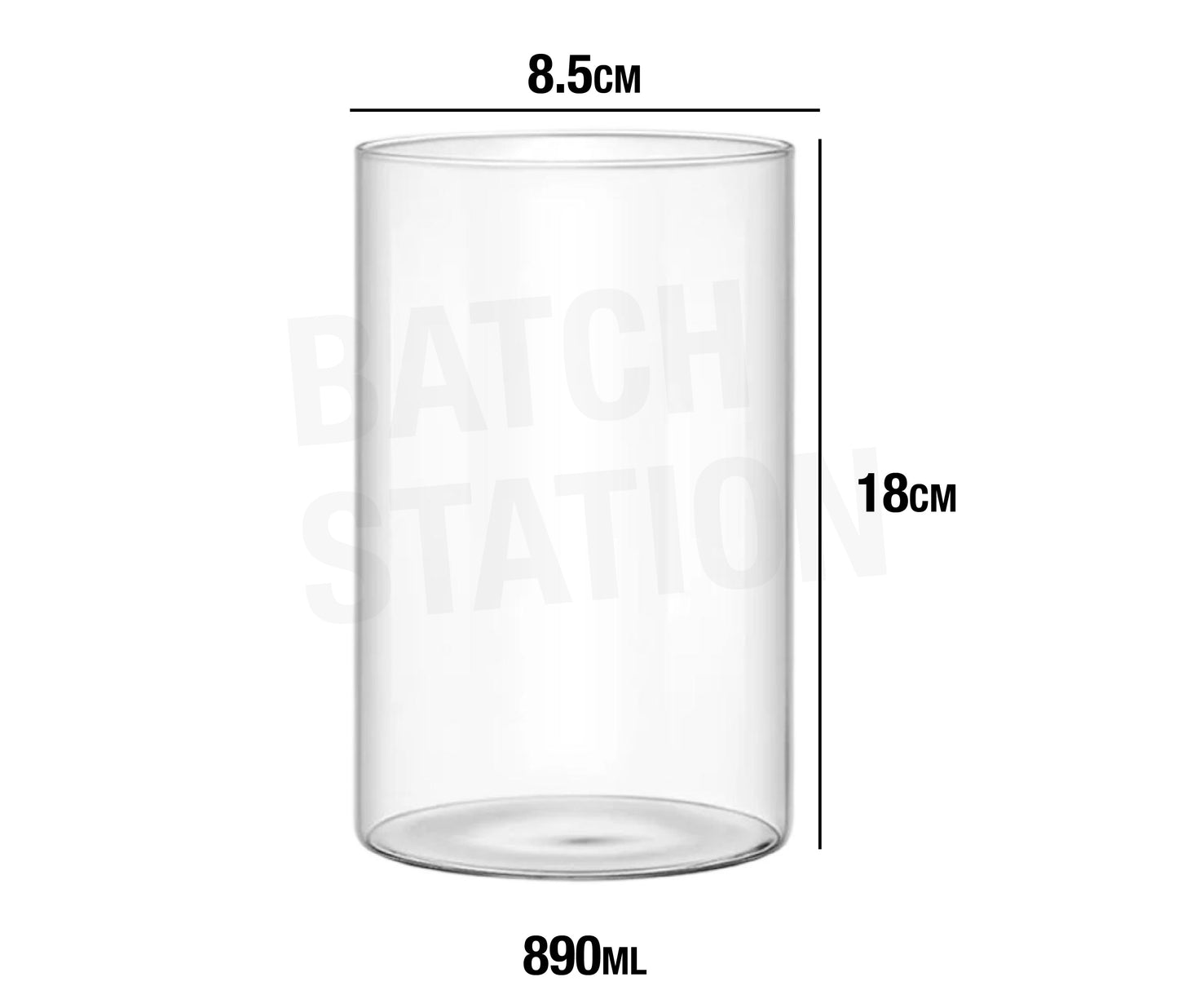 Transparent Jar 890ml